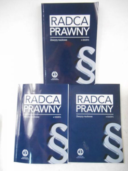 Radca prawny. Zeszyty naukowe II-IV