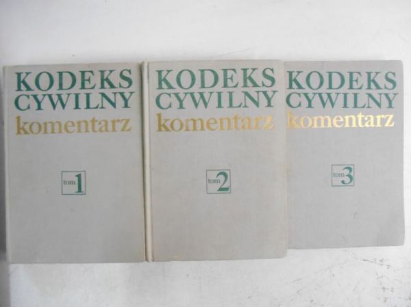 Kodeks cywilny, tom I-III