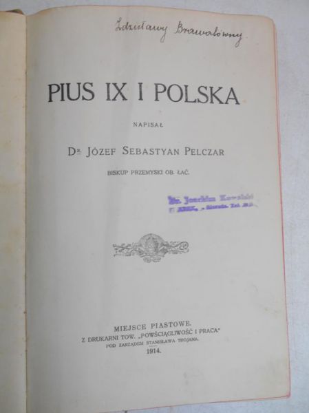 Pius IX i Polska, 1914 r.