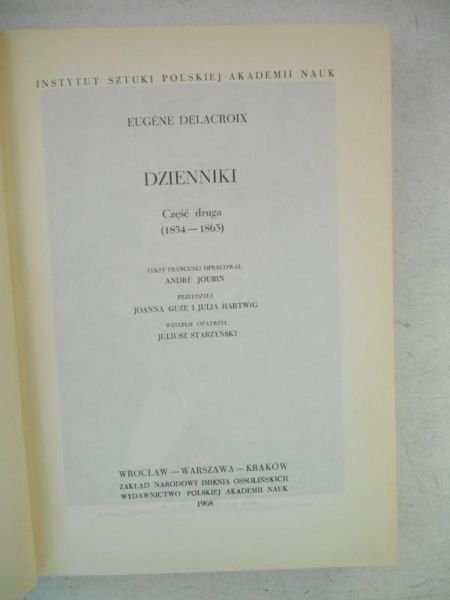 Dzienniki, Cz. I