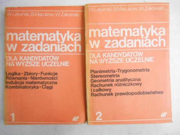 Matematyka w zadaniach, Tom I-II