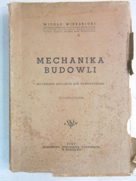 Mechanika budowli, 1949 r.