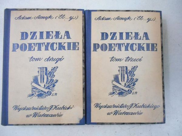 Asnyk Adam - Dzieła poetyckie, Tom II-III, ok. 1940 r.