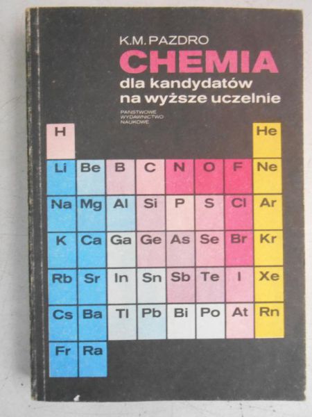 Chemia dla kandydatów na wyższe uczelnie