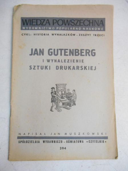 Gutenberg i wynalezienie sztuki drukarskiej, 1948 r.