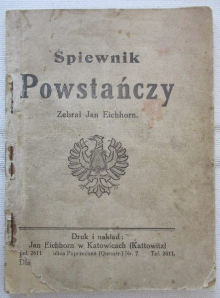 (opr.) - Śpiewnik powstańczy, 1921 r.