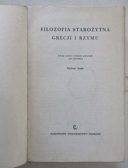 Filozofia starożytna Grecji i Rzymu