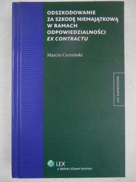 Odszkodowanie za szkodę niemajątkową w ramach odpowiedzialności Ex Contractu