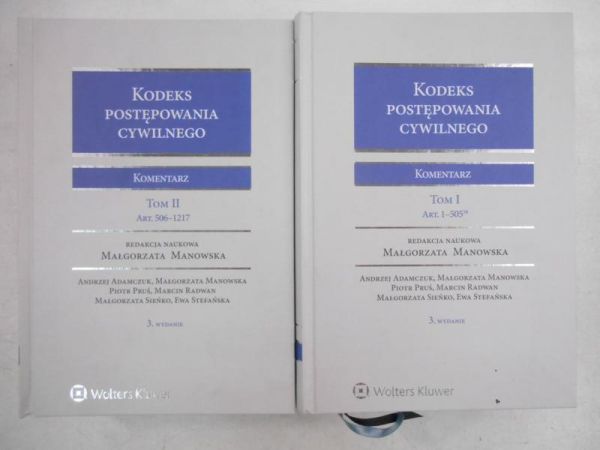 Kodeks postępowania cywilnego. Komentarz, Tom I-II