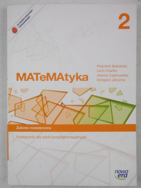 Matematyka 2, podręcznik