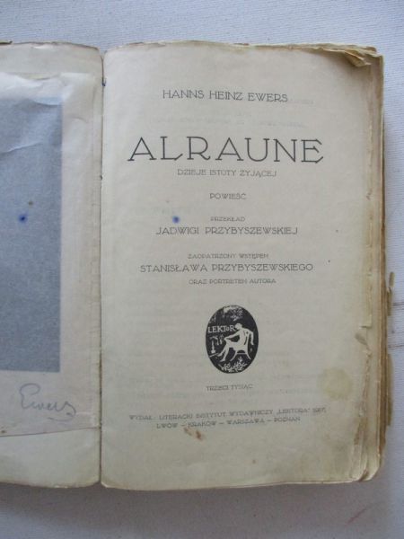Alraune, 1917 r.
