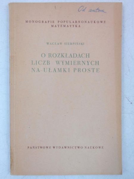 O rozkładach liczb wymiernych na ułamki proste