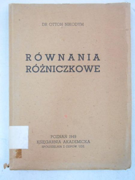 Równania różniczkowe, 1949 r.