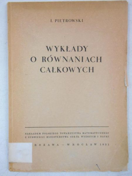 Wykłady o równaniach całkowych