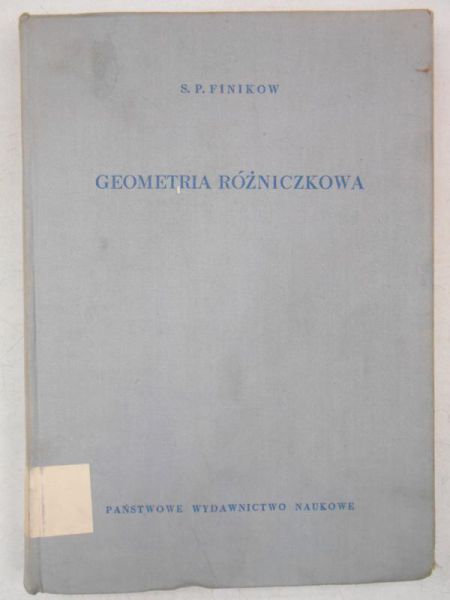 Finikow S. P. - Geometria różniczkowa