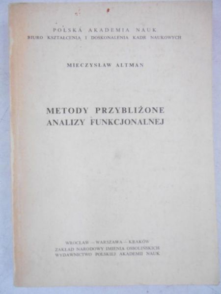 Metody przybliżone analizy funkcjonalnej