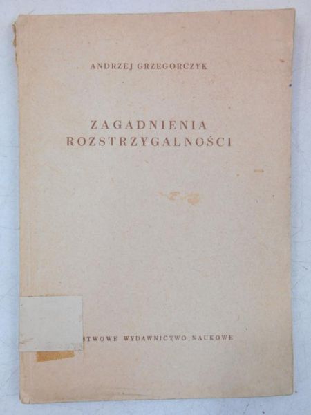 Zagadnienia rozstrzygalności