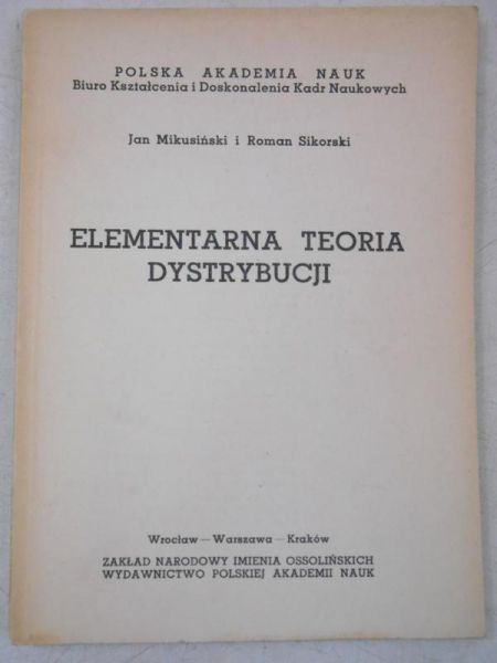 Elementarna teoria dystrybucji