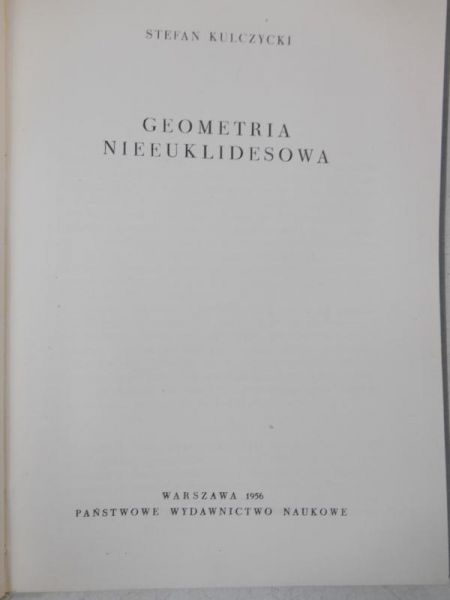 Geometria nieeuklidesowa