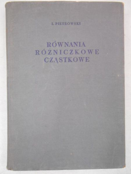 Równania różniczkowe cząstkowe