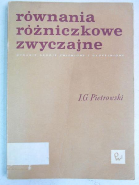 Równania różniczkowe zwyczajne