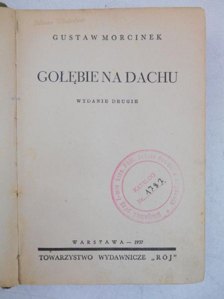 Gołębie na dachu, 1937 r.