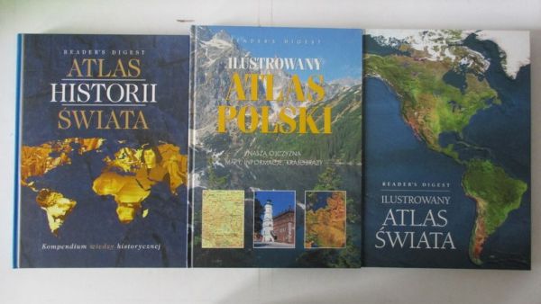 Reader's Digest – Ilustrowany atlas świata / Atlas historii świata / Ilustrowany atlas Polski