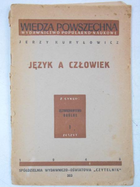 Język a człowiek, 1948 r.