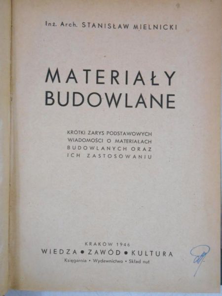 Materiały budowlane, 1946 r.