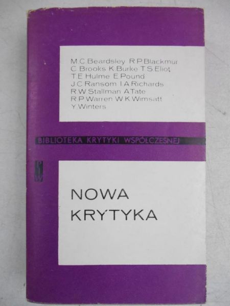 Nowa krytyka. Antologia