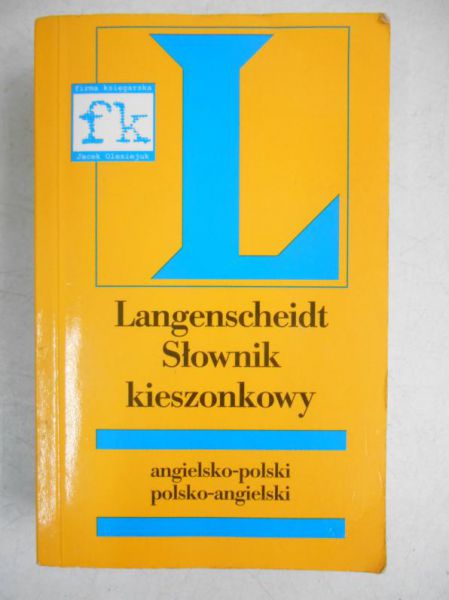 Słownik kieszonkowy polsko-angielski, angielsko-polski, Langenscheidt