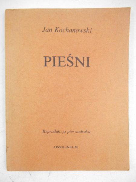 Pieśni, reprint z 1586 r.