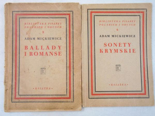 Mickiewicz Adam - Sonety Krymskie / Ballady i romanse, 1929 r.