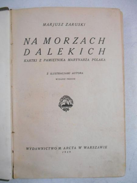 Na morzach dalekich, 1929 r.