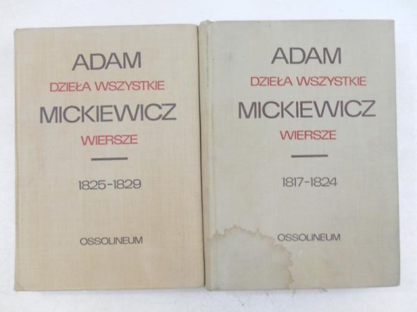Mickiewicz Adam - Dzieła wszystkie. Wiersze, 2 książki