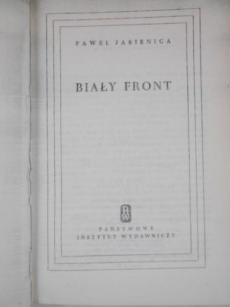 Biały front