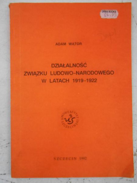 Działalność Związku Ludowo-Narodowego w latach 1919-1922