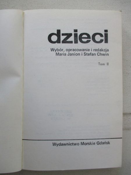 Janion Maria (red.) - Dzieci, t. II