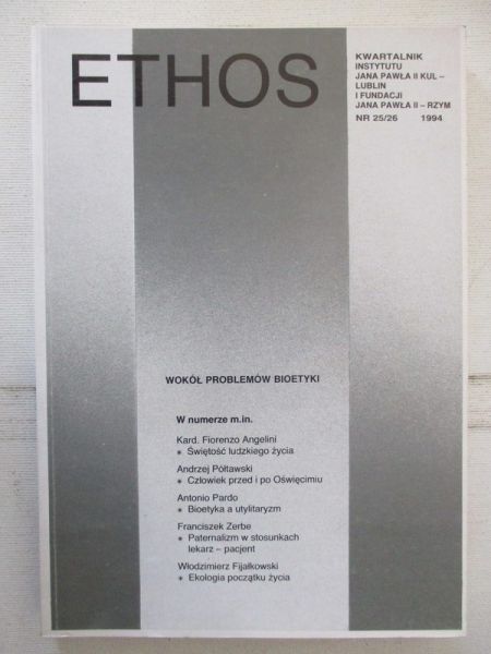 Styczeń Tadeusz (red.) - Ethos, kwartalnik, nr 25/56, 1994
