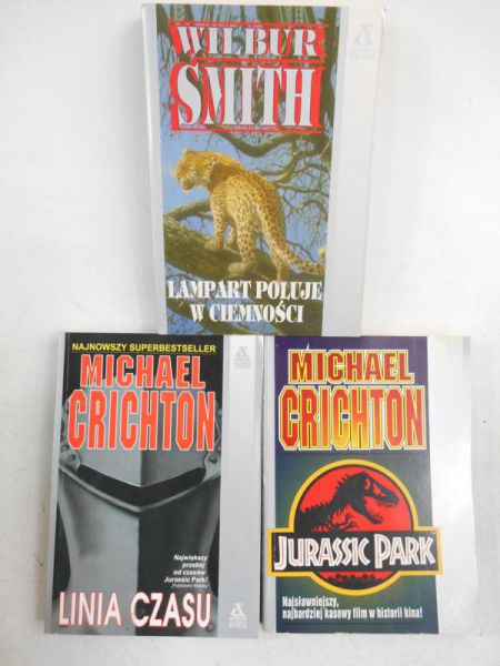 Crichton Michael / Smith Wilbur - Srebna seria, zestaw 3 książek