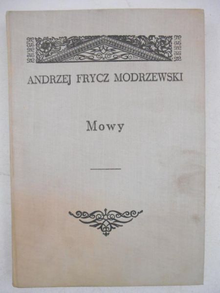 Frycz Modrzewski Andrzej - Mowy