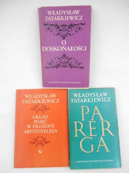 O doskonałości / Parerga / Układ pojęć w filozofii Arystotelesa