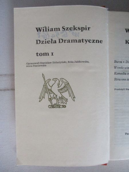 Dzieła dramatyczne, Tom I-VI