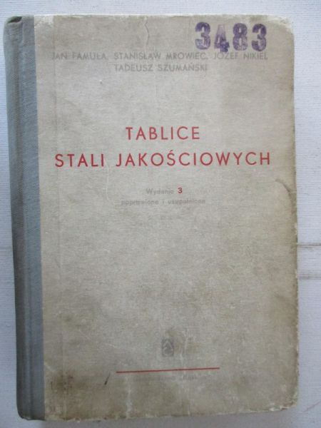 Tablice stali jakościowych