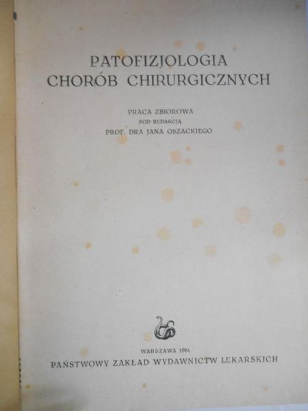 Patofizjologia chorób chirurgicznych