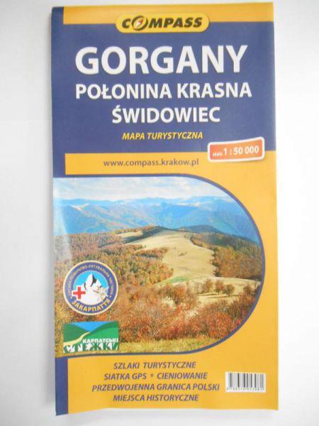 Gorgany Połonina Krasna Świdowiec, mapa turystyczna 1:50 000, Nowa