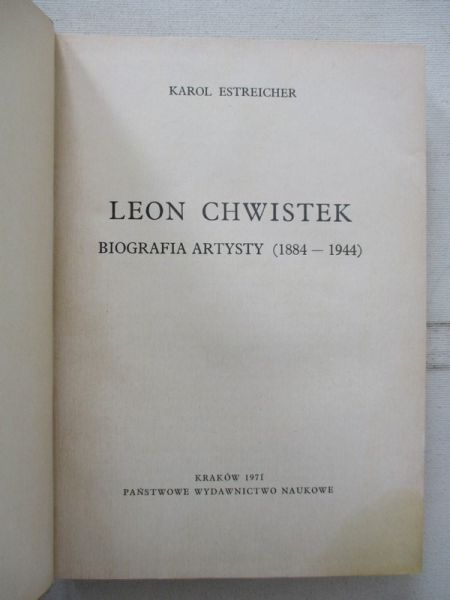Leon Chwistek. Biografia artysty