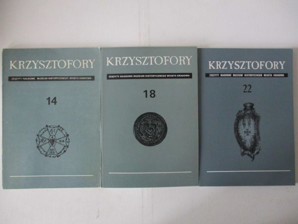 Krzysztofory, Tomy XIV, XVIII, XXII