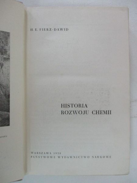 Fierz-Dawid H.E. - Historia rozwoju chemii