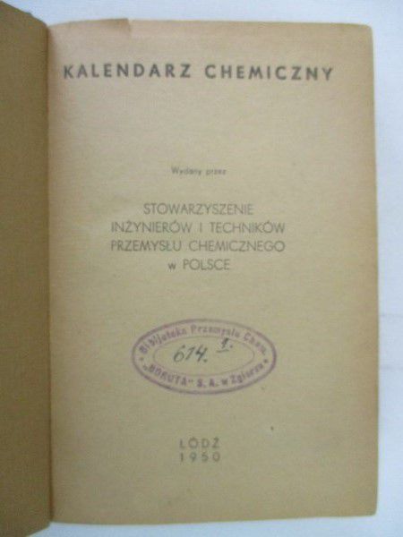Kalendarz chemiczny